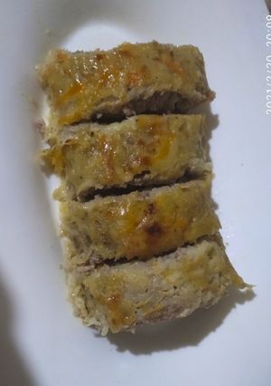 Une photo de Roulé pomme de terre et carotte / viande d'agneau hachée