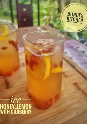 Foto resep Ice Honey Lemon with Goji Berry