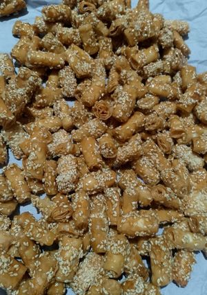 Foto resep Pangsit Karamel Wijen