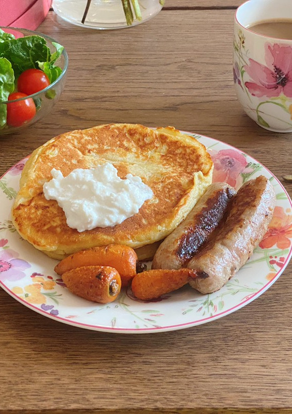 A picture of Soft and fluffy parsnip pancake 🥞.