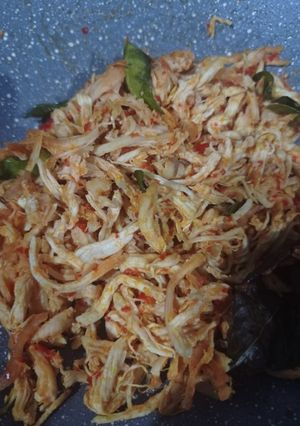 Foto resep Ayam suwir pedas