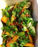 Roast carrot and fennel with harissa - vegan