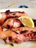 Tentacoli di Totani Arrostiti con Salsa Vinaigrette