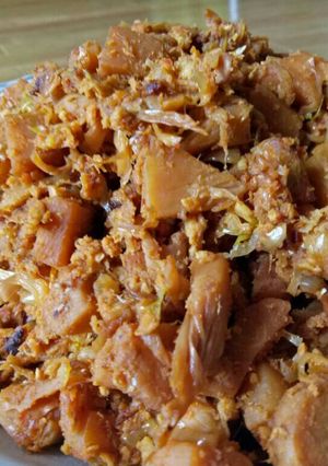 Foto resep Oseng kulit cempedak dengan telur orak arik