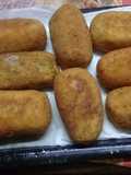 Bastones de papa rellenas con carne y queso🧀