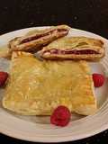 Raspberry White Chocolate Pastry Strudels