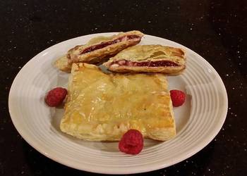 How To Prepare Recipe Raspberry White Chocolate Pastry Strudels Delicious Simple