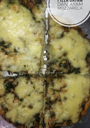 Foto resep Pizza bayam ayam mozzarela