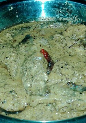 A picture of Rohu fish curry.