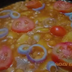 A picture of Marwari cholay.