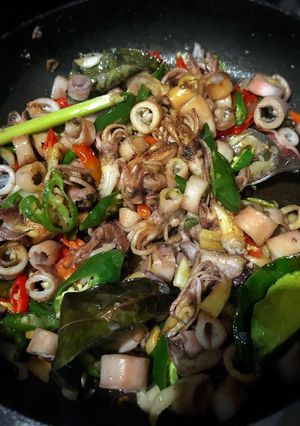Foto resep Tumis Cumi Asin Cabe Ijo
