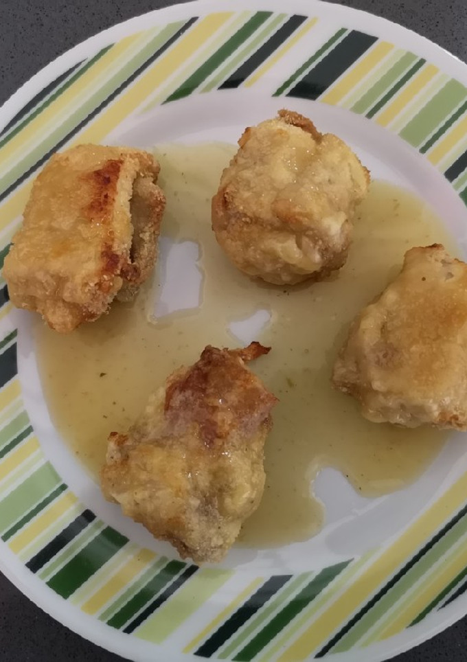 Una foto de Pechuga de pollo relleno al caramelo de vinagre
