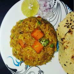 A picture of Tawa bhaji pulav.