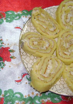 Una foto de Pionono de roquefort con anana (y varias ideas más para hacer)