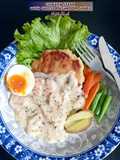 Chicken Steak with Cheese Mushroom Sauce