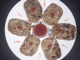 Raw papaya, sweet potato cutlet