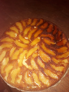 Una foto de Tarta de manzana invertida
