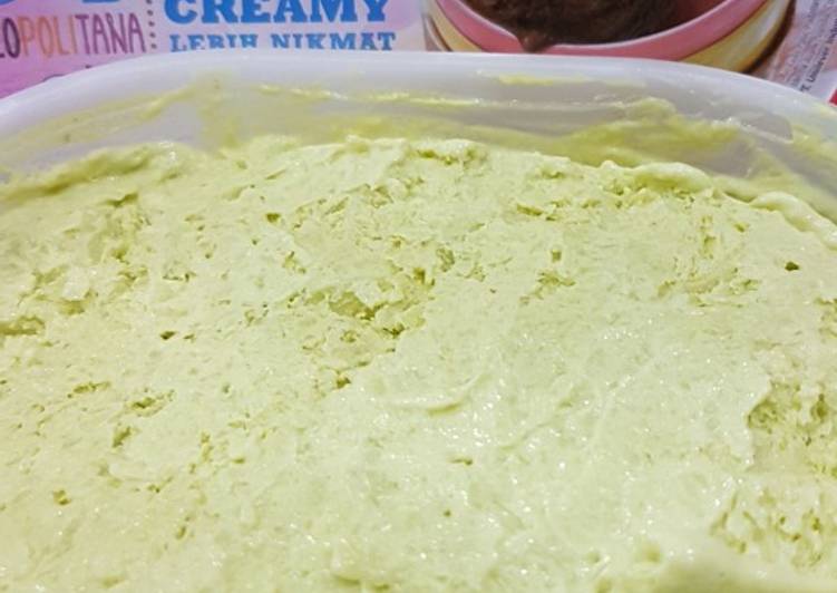 Cara Gampang Menyiapkan Ice cream avocado ketofy, Menggugah Selera