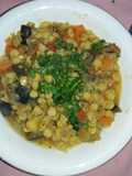 Garbanzos con vegetales