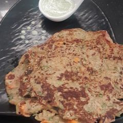 A picture of Sattu - Oat Chilla.