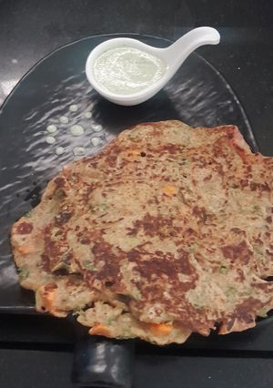 A picture of Sattu - Oat Chilla.