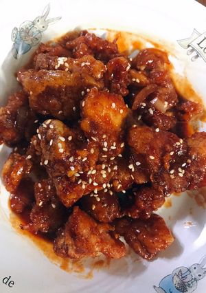Hình của món Gà cay Hàn Quốc.