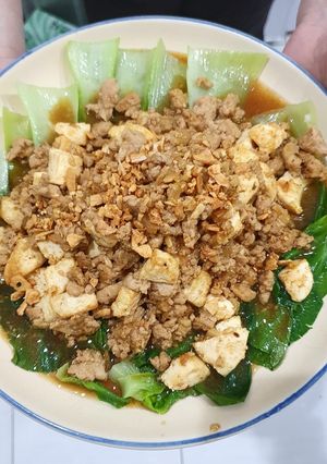 Foto resep Pokcoy ayam giling