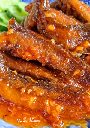 Hình của món Cá chạch chiên nước mắm.