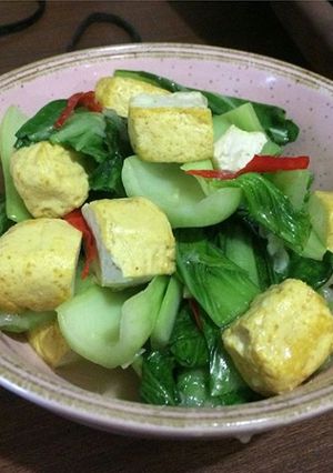 Foto resep Sauteed Pokchoy with Tofu