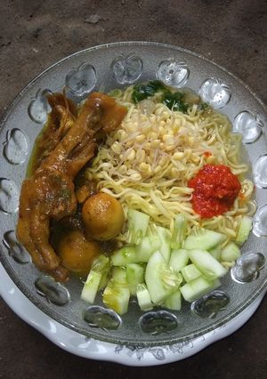 Foto resep Mie ayam ceker seadanya