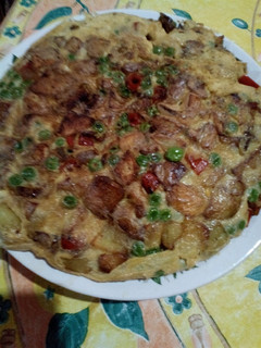 Una foto de Tortilla de arvejas