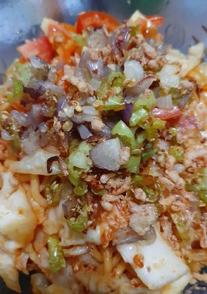 Foto resep Mie goreng pedes nampol