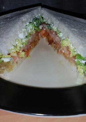 Una foto de Sándwich vegetariano
