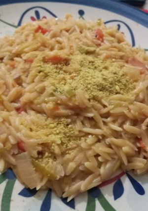 Una foto de ORZO vegano (otro)