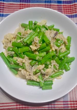 Foto resep Tumis buncis jamur Enoki telur