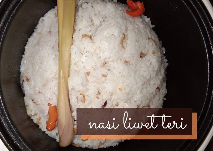 Resep 59. Nasi Liwet Teri (Rice Cooker), Lezat