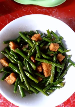 Foto resep Oseng tempe kacang panjang
