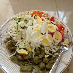 A picture of Garnished danwake.