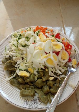 A picture of Garnished danwake.