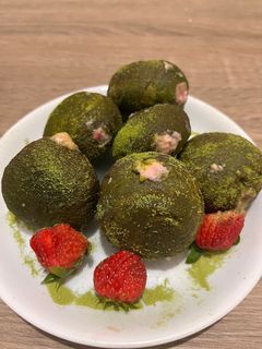 Foto resep Bombolono matcha strawberry