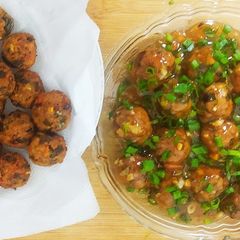 A picture of Left over Roti Manchurian.