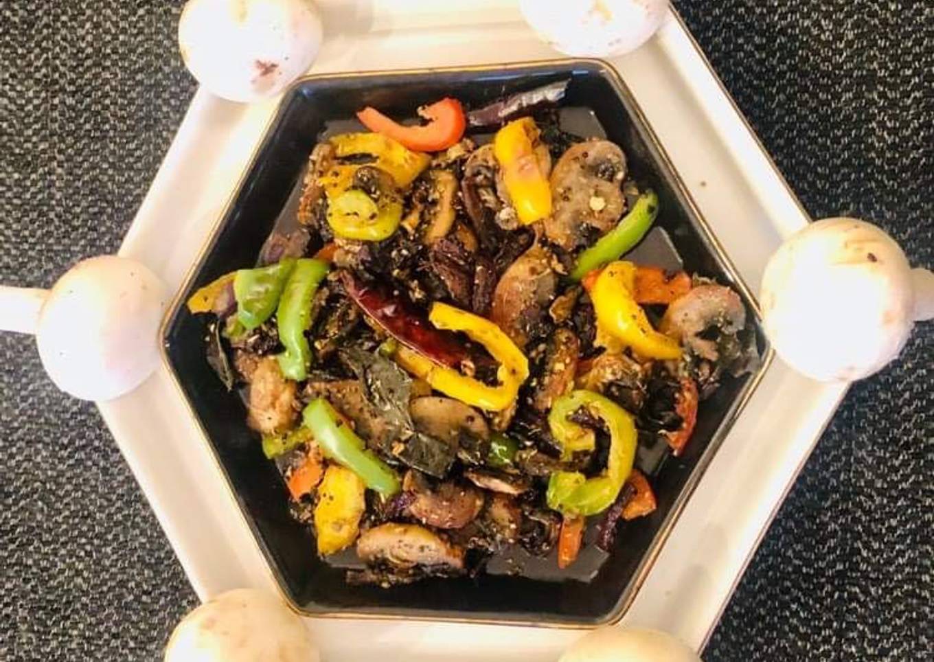 Mushroom Pepper Stir Fry