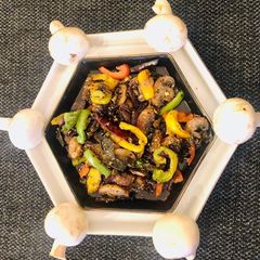 A picture of Mushroom Pepper Stir Fry.