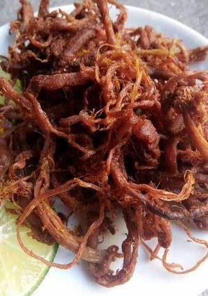 Hình của món Khô heo giả bò.
