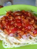 Saus spaghetti homemade dengan baso sapi