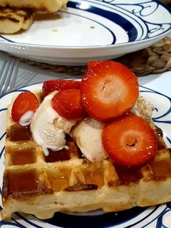 A picture of Vegan/GF waffles.