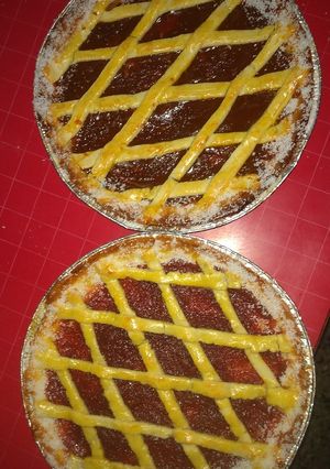 Una foto de Pastafloras de membrillo y dulce de leche