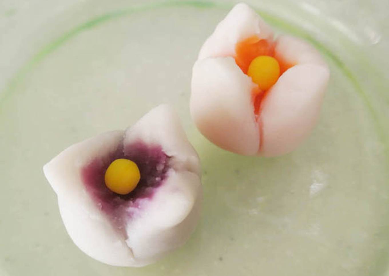 Small Nerikiri Wagashi:"Tulip"