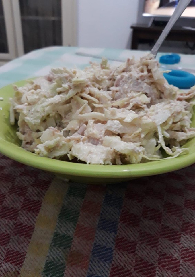 Una foto de Ensalada de col al requesón light