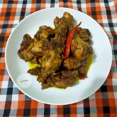 A picture of Kadai Roasted Chicken Masala.